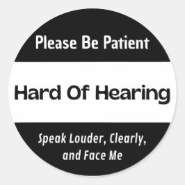 Klassische schwarze Aufkleber