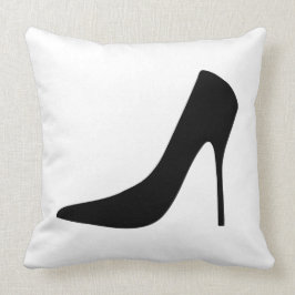 KLASSISCHE SCHWARZE HÖHE UND POLKA-DOTS KISSEN