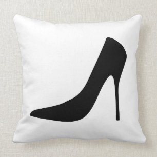 KLASSISCHE SCHWARZE HÖHE UND POLKA-DOTS KISSEN