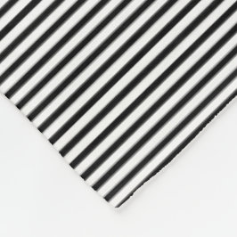 Klassische schwarze Streifen-Fußleiste Fleecedecke