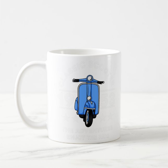 KLASSISCHE SCOOTER-ADVENTUEN KAFFEETASSE (Links)