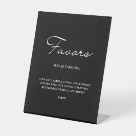 Klassische Script-Minimalistische Favoriten Schwar Sockelschild