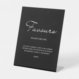 Klassische Script-Minimalistische Favoriten Schwar Sockelschild