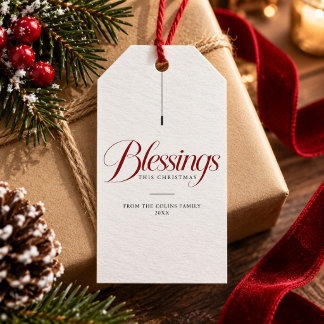Klassische Segnungen Roter Schriftzug Religiöse We Geschenkanhänger