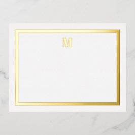 Klassische Serienanfänge für Gold Foil Folie Einladungspostkarte
