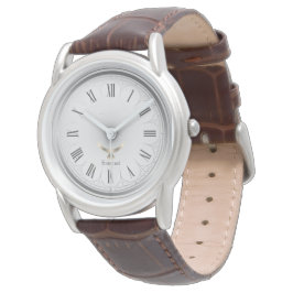 Klassische Silber-Ton Religiöse Taube Custom Armbanduhr