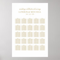 Klassische Sitzordnung für Hochzeiten mit Antique-