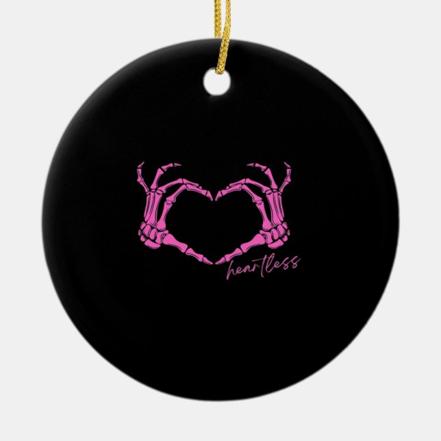 Klassische Skeleton Hands Keramik Ornament (Vorne)