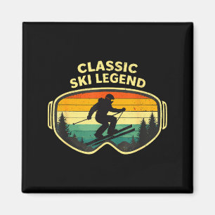 Klassische Skilegende Brille Liebhaber Männer Frau Magnet