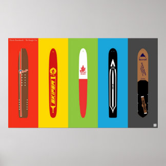 Klassische Snowboards - Die Zeit der Snurfer Poster