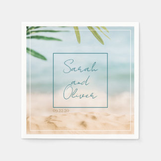 Klassische Sommerhochzeit Serviette