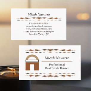 Klassische Southwestern Real Anwesen Business Card Visitenkarte