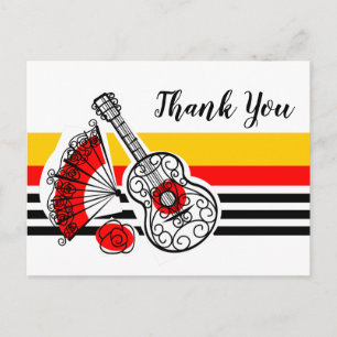 Klassische spanische Souvenirs Danksagung Landscha Postkarte