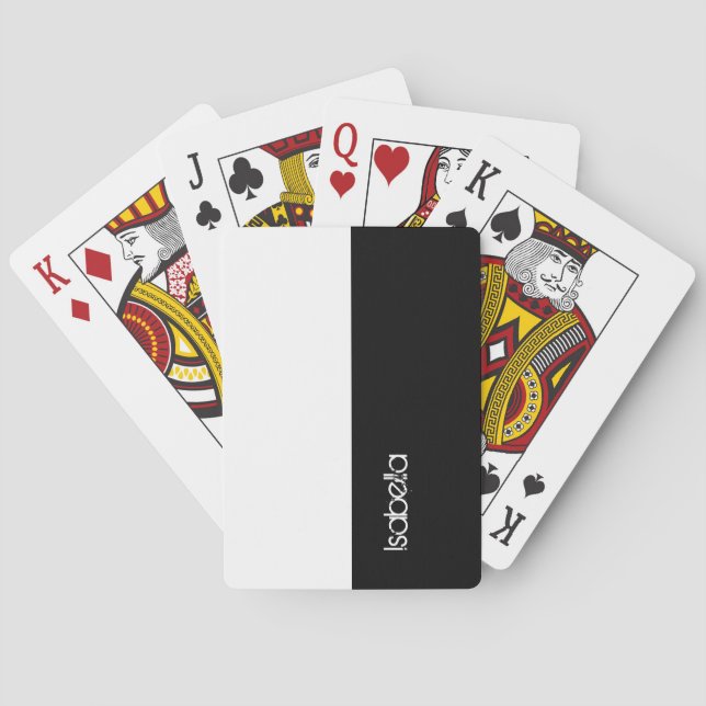 Klassische Spielkarte-Gewohnheit Ihr Name Spielkarten (Rückseite)