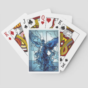 Klassische Spielkarten Blauer Engel