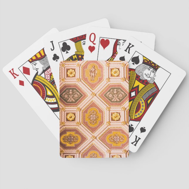 Klassische Spielkarten der ungarischen Architektur (Rückseite)