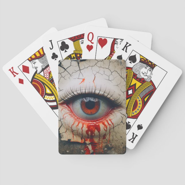 Klassische Spielkarten des Bösen Auges (Rückseite)