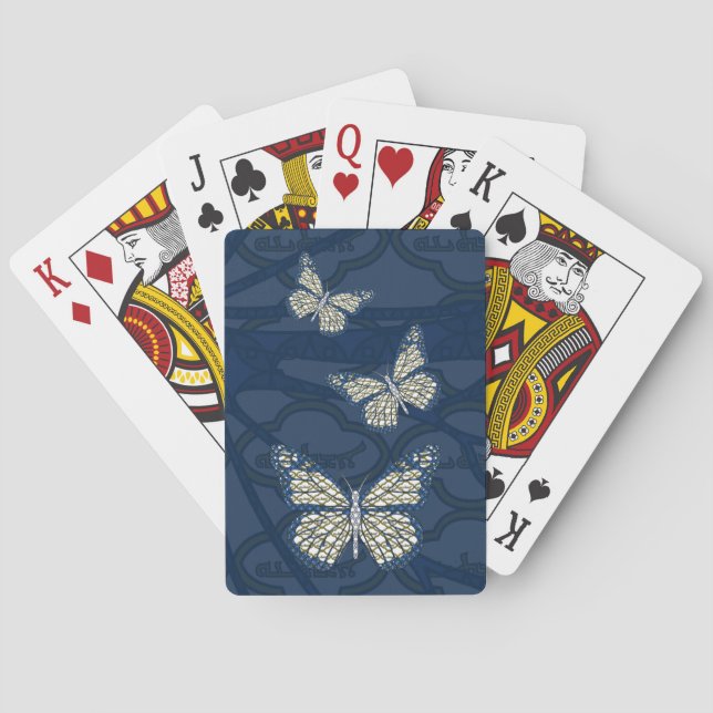 Klassische Spielkarten des jüdischen Monarchs (Rückseite)