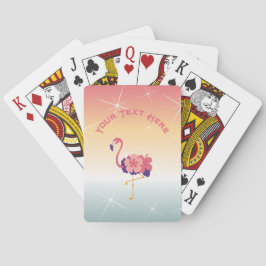 Klassische Spielkarten Flamingo Sunset Party Game