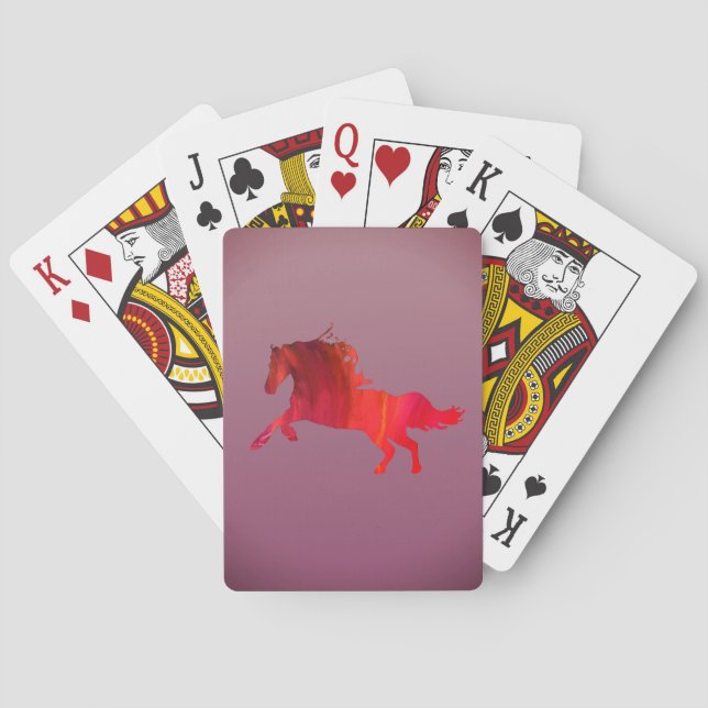 Klassische Spielkarten für das Feuerpferd (Rückseite)