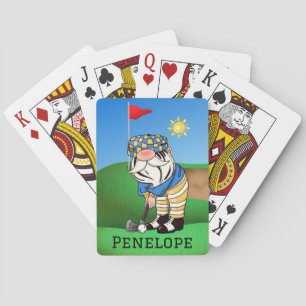 Klassische Spielkarten für das Gnome Golf Monogram