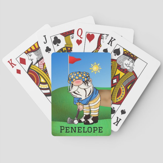 Klassische Spielkarten für das Gnome Golf Monogram (Rückseite)