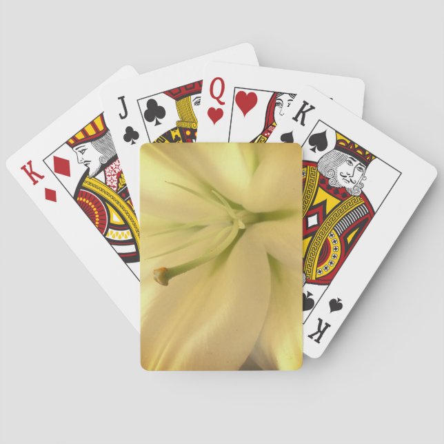 Klassische Spielkarten für die Blume White Lillum  (Rückseite)