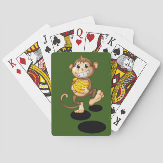 Klassische Spielkarten für glückliche Affen