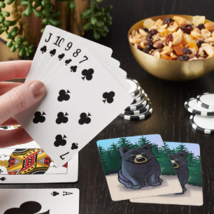 Klassische Spielkarten für kleine Bären