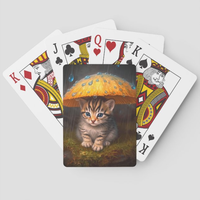 Klassische Spielkarten für künstlerische Kitten (Rückseite)