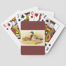 Klassische Spielkarten für Mallard Ducks