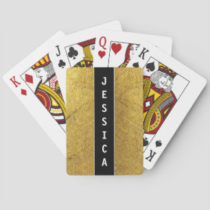 Klassische Spielkarten für Schwarz und Gold