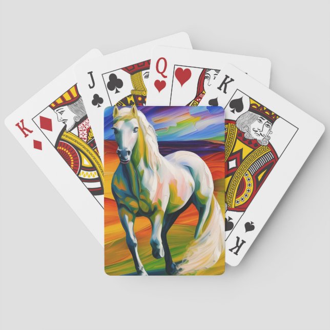 Klassische Spielkarten für Wildpferde (Rückseite)