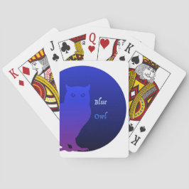 Klassische Spielkarten mit Blue Owl Logo