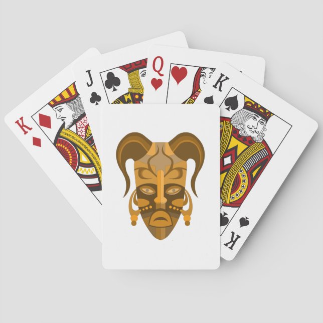 Klassische Spielkarten mit Maske (Rückseite)