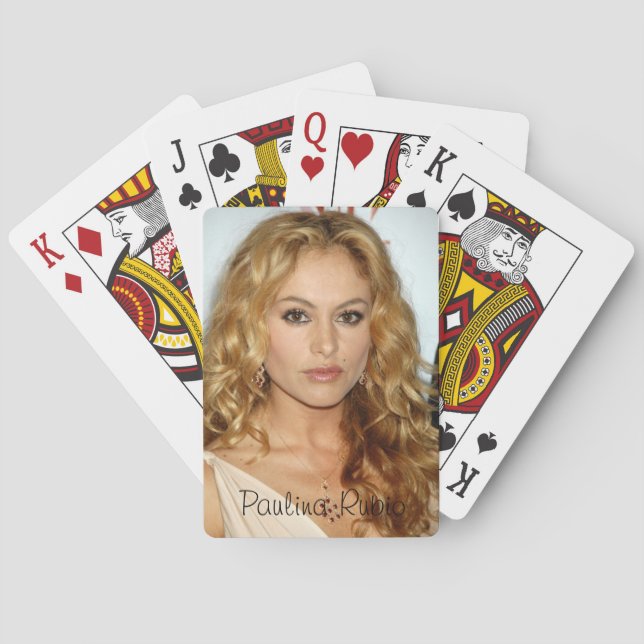 Klassische Spielkarten Paulina Rubios (Rückseite)