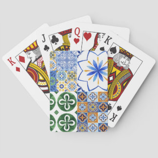 Klassische Spielkarten Portugiesische Fliesen