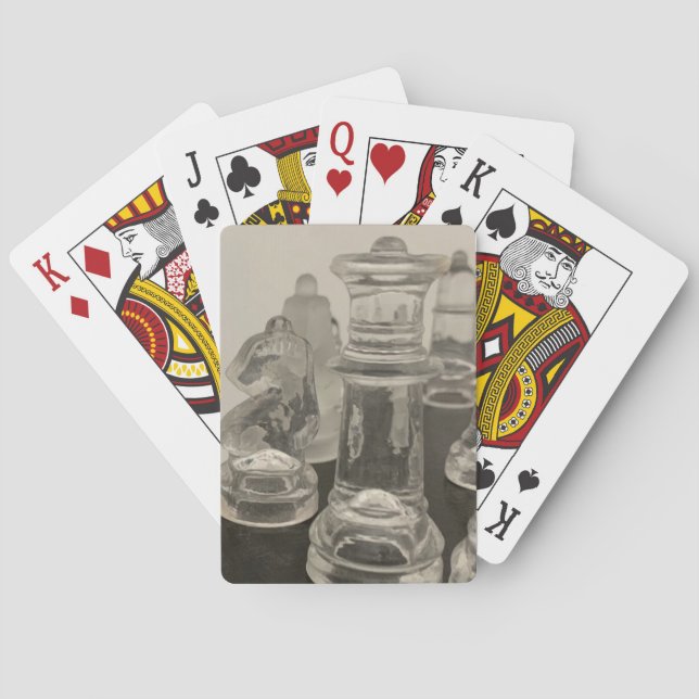 Klassische Spielkarten Schach. (Rückseite)