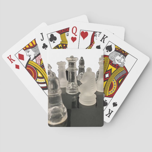 Klassische Spielkarten Schach. (Rückseite)