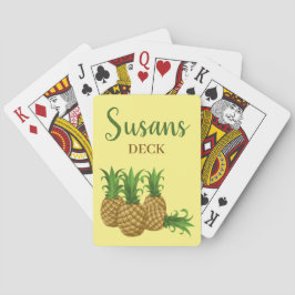 Klassische Spielkarten Tropisches Ananas-Design