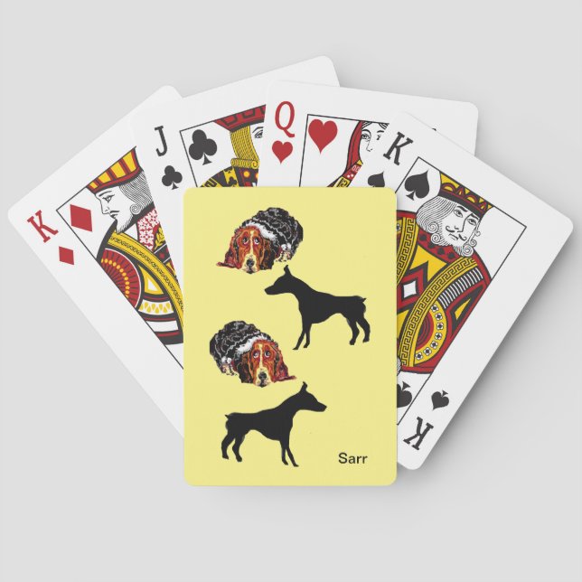 Klassische Spielkarten - Welt des Hundes (Rückseite)
