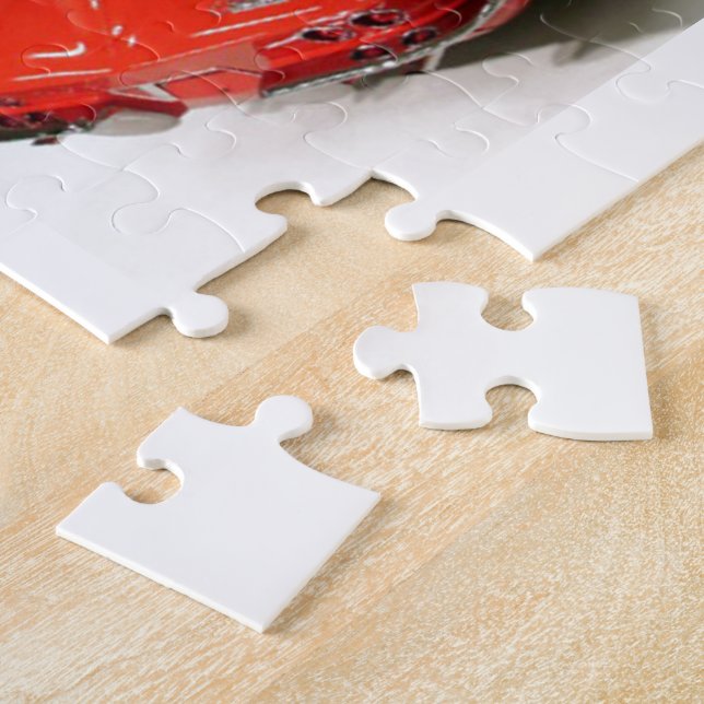 Klassische Split Window Red Corvette (Seite)