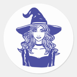 Klassische Spooky Jahreszeit Halloween Runder Aufkleber