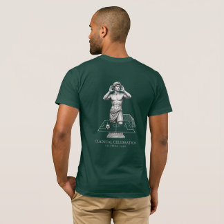 Klassische Statuen-Fußball-Feierkunst T-Shirt