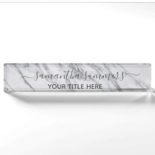 Klassische Steinmarble handgeschriebene Kalligrafi Namensplakette