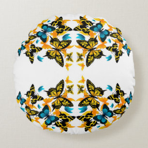 Klassische Stile Butterflies Rundes Kissen