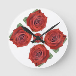 Klassische Stile Florals Runde Wanduhr