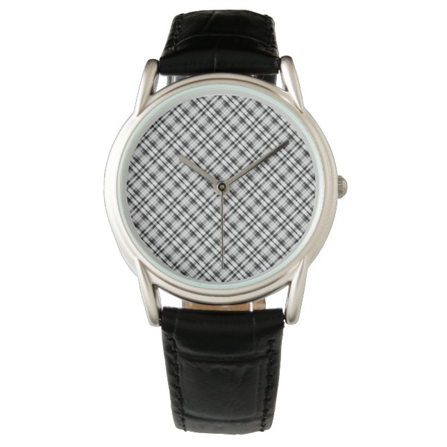 Klassische Stile Kariert Armbanduhr (Vorderseite)