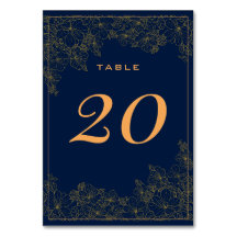 Klassische subtile goldene Muster Navy Blau