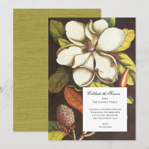 Klassische südliche Magnolie-Einladung Einladung